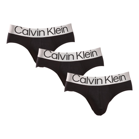 3PACK pánske slipy Calvin Klein čierne (NB3129A-7V1)