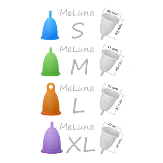 Menštruačný kalíšok Me Luna Classic S s očkom fialový (MELU053)