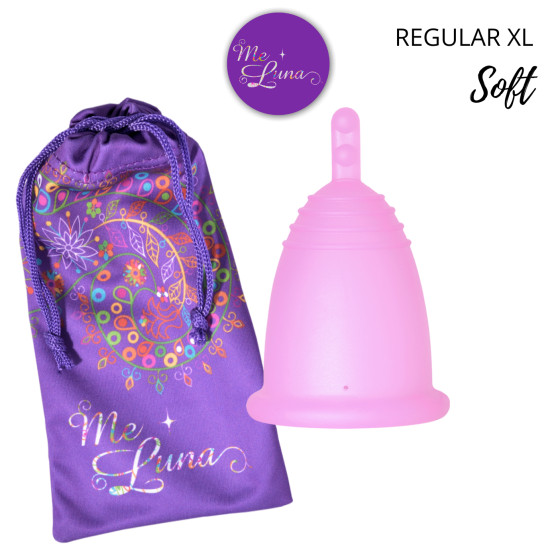 Menštruačný kalíšok Me Luna Soft XL so stopkou ružový (MELU021)