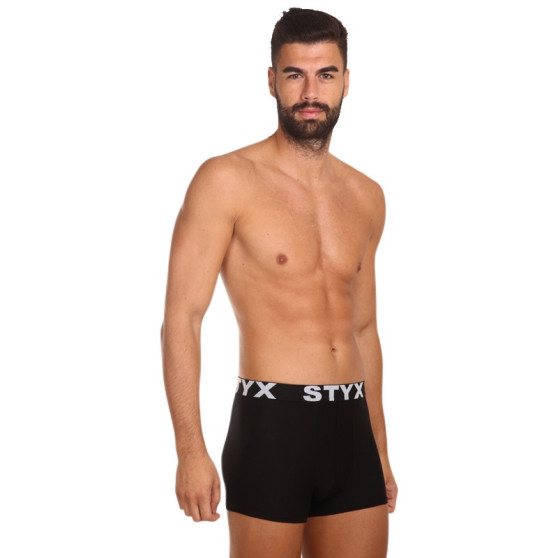 5PACK pánske boxerky Styx sport guma čierne (5G960)