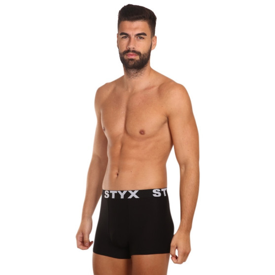 5PACK pánske boxerky Styx sport guma čierne (5G960)