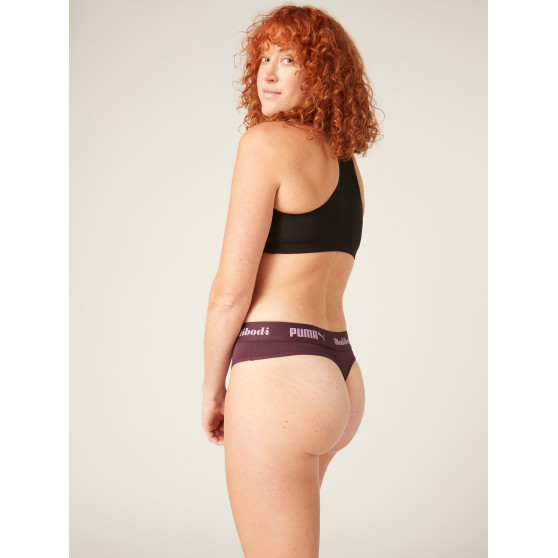 Menštruačné nohavičky PUMA & Modibodi Active Thong Super Light Grape - VYBALENÉ (MODI4093GVYB)