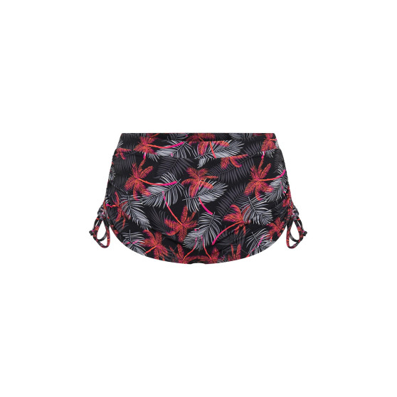 Menštruačné plavky Modibodi Teen High Short Jungle Palm Black spodný diel - VYBALENÉ (MODI4377VYB)