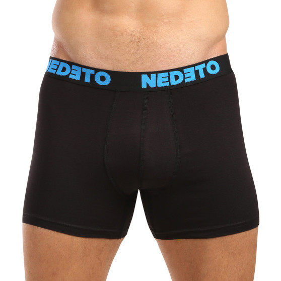 5PACK pánske boxerky Nedeto čierne (5NB003)