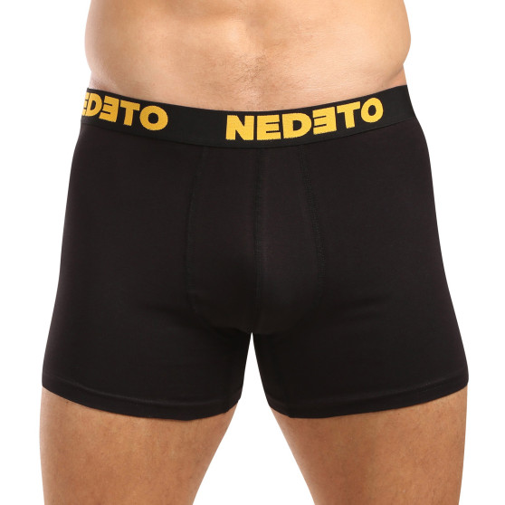 5PACK pánske boxerky Nedeto čierne (5NB003)