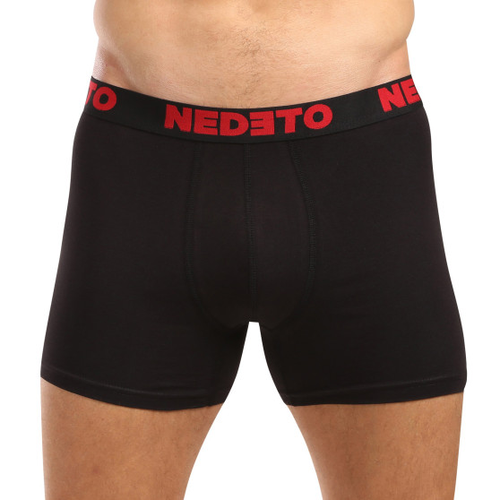 5PACK pánske boxerky Nedeto čierne (5NB003)