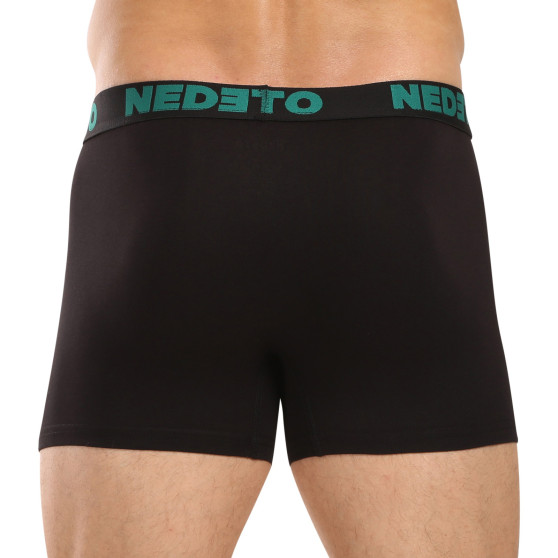 3PACK pánske boxerky Nedeto čierne (3NB003b)