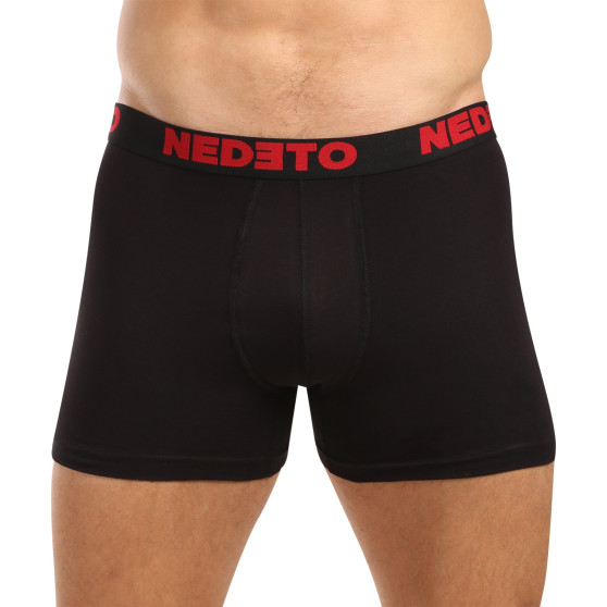 3PACK pánske boxerky Nedeto čierne (3NB003b)