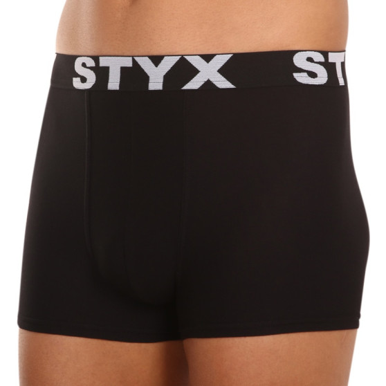 Pánske boxerky Styx športová guma nadrozmerné čierne (R960)